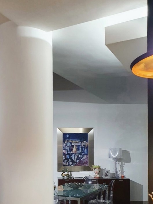 MEF architect verbouwing villa in Italie woonkamer