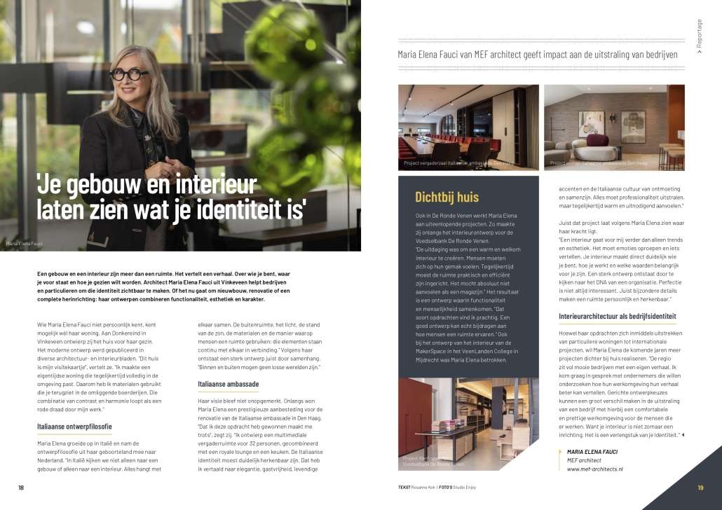 maria-elena-fauci-mef-architect-into-business-2026.jpg Interview met Maria Elena Fauci, Italiaanse architecte en oprichter van MEF architect, in INTO Business De Venen oktober 2026.